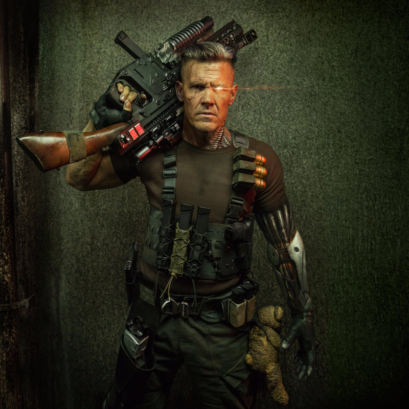 Illustration for article titled Este es el aspecto final de Josh Brolin caracterizado como Cable para Deadpool 2, y es perfecto